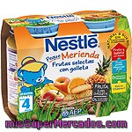 Nestle Peque Merienda Tarrito Frutas Selectas Con Galleta Pack 2x200 G Estuche 400 G