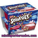 Nestle Yogur Sabor Fresa Con Smarties Pack 2 Envases 128 G