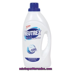 Neutrex Gel Quitamanchas Oxy Blanco Puro Sin Lejía Botella 1.6 Lt