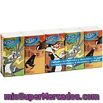 Nicky Pañuelos Decorados Looney Tunes 4 Capas Paquete 10 Unidades