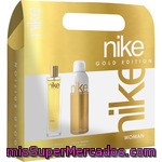 Nike Gold Edition Eau De Toilette Natural Femenina Spray 100 Ml + Desodorante Spray 200 Ml