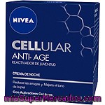 Nivea Celular Anti-edad Crema De Noche Con Activadores Celulares Tarro 50 Ml Reduce Las Arrugas Y Mejora El Tono De La Piel