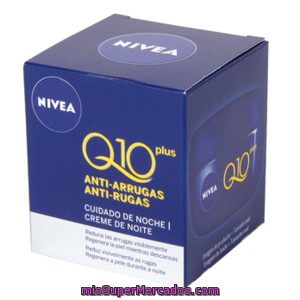 Nivea Crema Facial De Noche Q10 Plus Antiarrugas Tarro 50 Ml