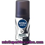 Nivea For Men Desodorante Black & White Invisible Anti-manchas Tamaño Viaje Spray 35 Ml