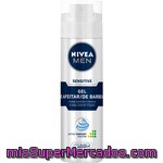 Nivea For Men Mini Gel De Afeitar Sensitive Spray 30 Ml Protege La Piel De Irritaciones
