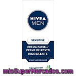 Nivea For Men Sensitive Crema Facial Hidratante Active Confort Tubo 75 Ml