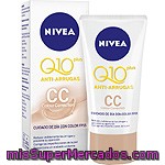 Nivea Q-10 Plus Crema Antiarrugas Cc Cuidado De Día Con Color Fp-15 Tubo 50 Ml