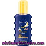 Nivea Sun Kids Spray Solar Fp-30 Muy Resistente Al Agua Spray 200 Ml