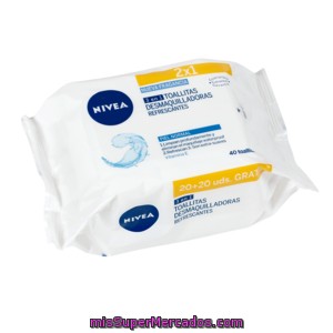 Nivea Toallitas Desmaquilladoras 3 En 1 Refrescantes Pack 2 X 20 Uds