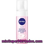 Nivea Visage Aqua Effect Mousse De Limpieza Suave Para Piel Seca Y Sensible Frasco 150 Ml