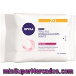 Nivea Visage Toallitas Desmaquilladoras Suaves 3 En 1 Para Piel Seca Envase 40 Unidades