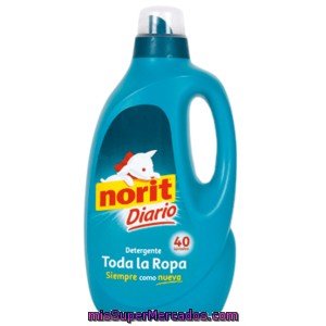 Norit Detergente Liquido Diario Botella 40 Lv
