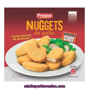 Nuggets Pollo Congelado, Fresno, Paquete 500 G