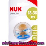 Nuk Classic Happy Kids Chupete Con Forma Anatómica 18-36 Meses Blister 1 Unidad