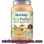 Nutriben Eco Potitos Pollo Con Verduras Selectas Desde Los 6 Meses Tarro 250 G Con Pollo, Zanahorias Y Guisantes