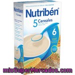 Nutriben Papilla Instantánea De 5 Cereales De Fácil Digestión Desde 6 Meses Caja 600 G