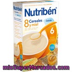 Nutriben Papilla Instantánea De 8 Cereales Con Un Toque De Miel De Fácil Digestión Desde 6 Meses Caja 600 G Enriquecida Con Calcio