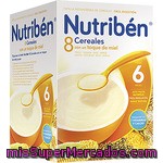 Nutriben Papilla Instantánea De 8 Cereales Con Un Toque De Miel De Fácil Digestión Desde 6 Meses Caja 600 G