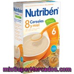 Nutriben Papilla Instantánea De 8 Cereales Y Miel De Fácil Digestión Desde 6 Meses Caja 600 G Con 4 Frutas