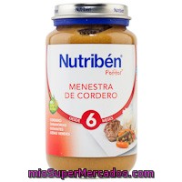 Nutriben Potitos Menestra De Cordero Desde 6 Meses Bote 250 G