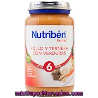Nutriben Potitos Pollo Y Ternera Con Verduras Desde 6 Meses Bote 250 G