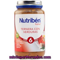 Nutriben Potitos Ternera Con Verduras Desde 6 Meses Bote 250 G