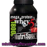 Nutrisport Mega Protein Whey +5 Complementos Sabor Fresa Bote 1800 G