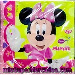 Nv Corporacion Servilletas Decorado Minnie 38x33 Cm Paquete 20 Unidades