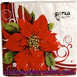 Nv Corporacion Servilletas Estella Di Natale 3 Capas 33x33 Paquete 20 Unidades