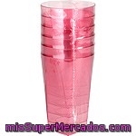 Nv Corporacion Vaso Color Fucsia 30 Cl Paquete 6 Unidades