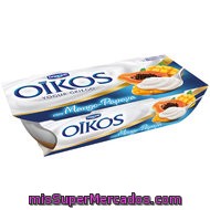 Oikos Yogur Griego Con Mango Y Papaya 2x115g