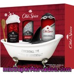 Old Spice Original Eau De Toilette Masculina Spray 100 Ml + Gel De Baño Swagger 250 Ml + Desodorante Swagger Spray 150 Ml