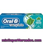 Oral B Complete Pasta Dentífrica Extra Fresco Con Flúor Sabor Menta Fresca Tubo 75 Ml