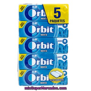 Orbit Chicle Grajeas Menta Paquete P5