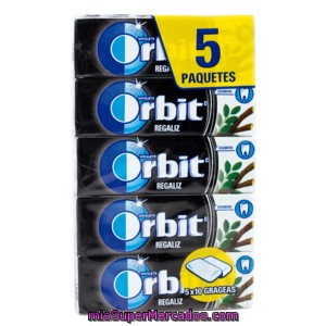 Orbit Chicle Grajeas Mentol Paquete P5