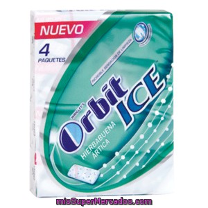 Orbit Ice Chicle Grajeas Hierbabuena Paquete P4