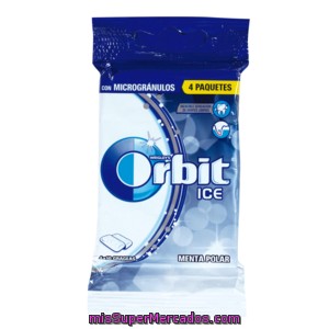 Orbit Ice Chicle Grajeas Menta Paquete P4