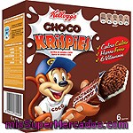 Original: Barritas De Arroz Tostado Con Chocolate Y Leche Choco Krispies - Kellogg's Pack De 6x20g.