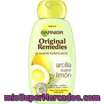 Original Remedies Champú Purificante De Arcilla Suave Y Limón Para Cabello Que Se Engrasa Rapidamente Frasco 250 Ml