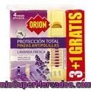 Orion Pinzas Antipolillas Aroma Lavanda Fresca Bolsa 4 Uds