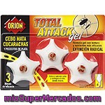 Orion Total Attack Gel Cebo Mata Cucarachas Caja 3 Unidades