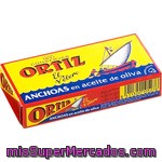 Ortiz El Velero Filetes De Anchoa En Aceite De Oliva Lata 29 G Neto Escurrido