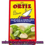 Ortiz El Velero Huevas De Merluza En Aceite De Oliva Lata 80 G Neto Escurrido