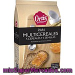 Ortiz Pan Tostado A Fuego Lento Multicereales 5 Cereales 3 Semillas 30 Rebanadas Paquete 240 G