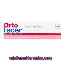 Orto Gel Dental Sabor Fresa Lacer, Tubo 75 Ml