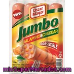 Oscar Mayer Salchichas Jumbo Jalapeño Y Cheddar 4 Unidades Envase 335 G