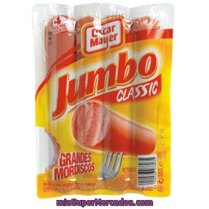 Oscar Mayer Salchichas Jumbo Wieners Envase 350 G