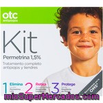 Otc Tratamiento Completo Antipiojos Y Liendres Kit 1 2 3 Permetrina 1,5% 1 Unidad