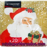 P&h Le Nappage Servilletas Papa Noel 3 Capas 33x33 Cm Paquete 20 Unidades