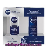 Pack Facial Hombre Active Age (fluido Hidratante Día 50 Ml. Y Regenador Noche 50 Ml.) Nivea 1 Ud.